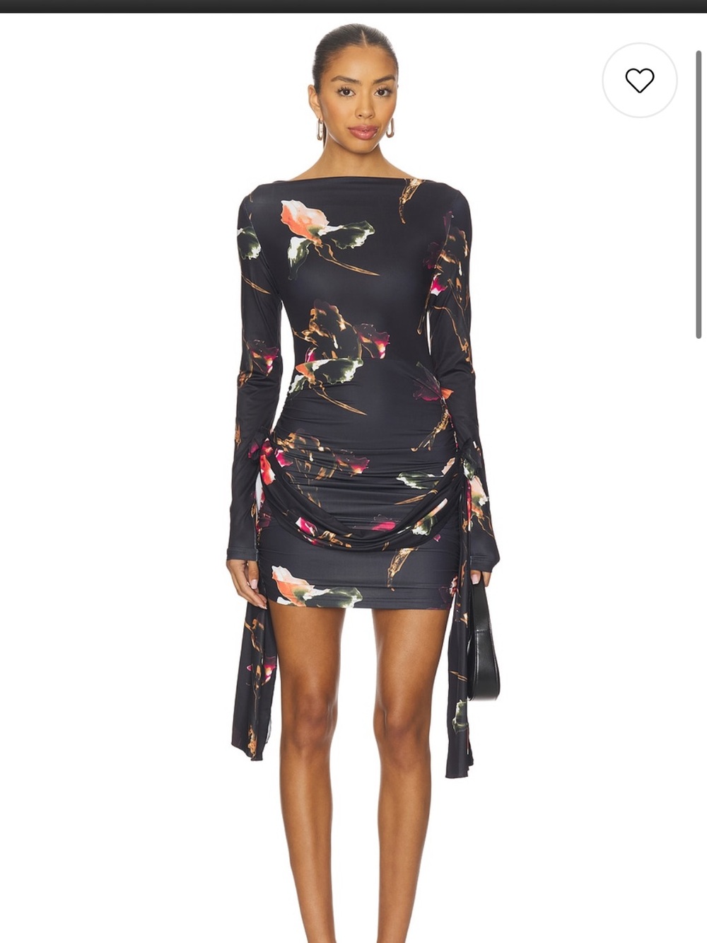 Lioness glory mini dress in onyx floral